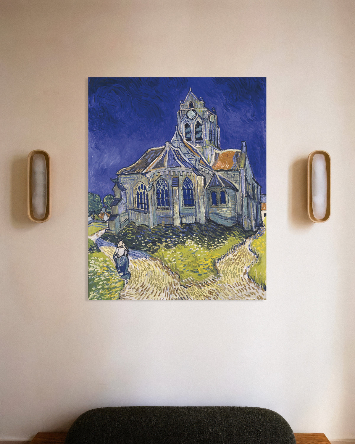 Poster Die Kirche von Auvers-sur-Oise (1890) von Vincent van Gogh