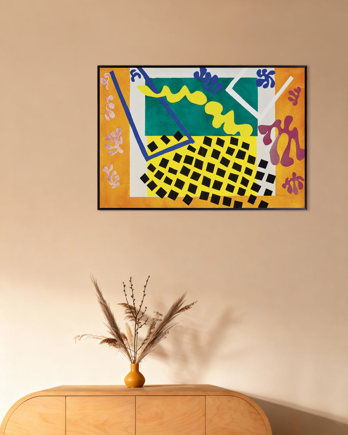 Poster „Die Codomas (Jazz, 1947) von Henri Matisse“ mit Metallrahmen