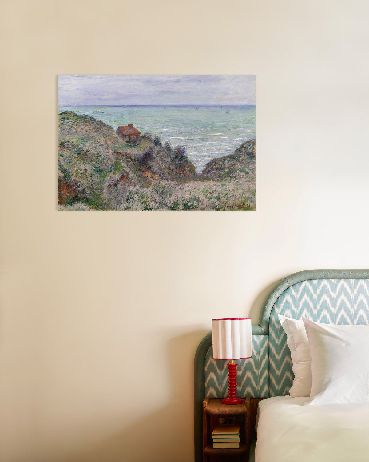 Poster Das Zöllnerhaus (1882) von Claude Monet
