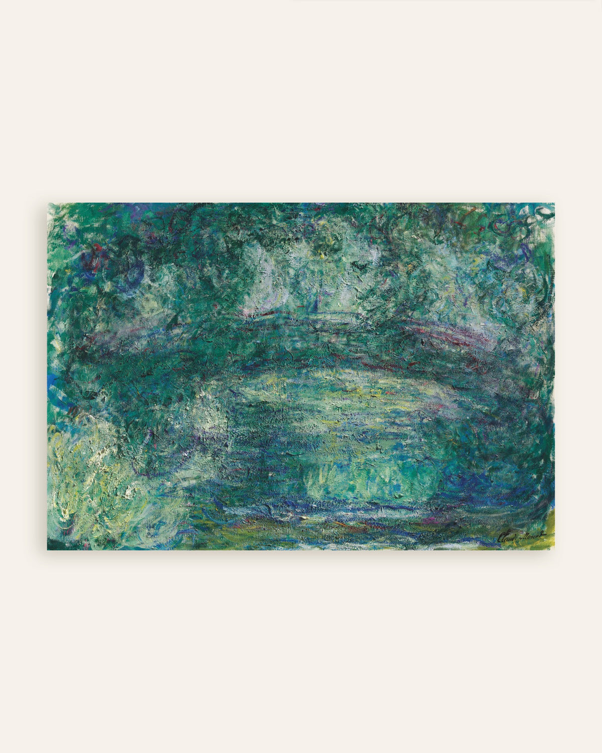 Poster Die japanische Brücke (1918–1924) von Claude Monet, Vorschaubild