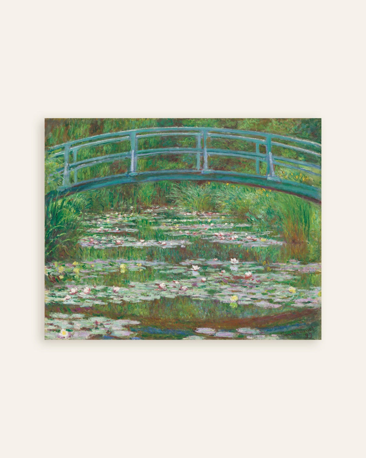 Poster Die japanische Brücke (1899) von Claude Monet, Vorschaubild