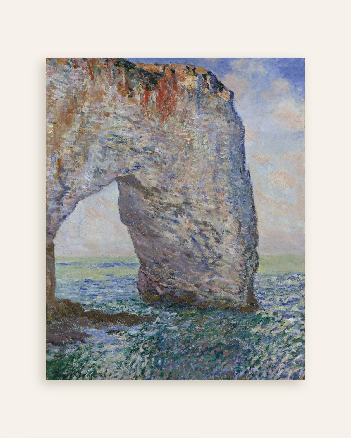 Poster Die Manneporte bei Étretat (1886) von Claude Monet, Vorschaubild