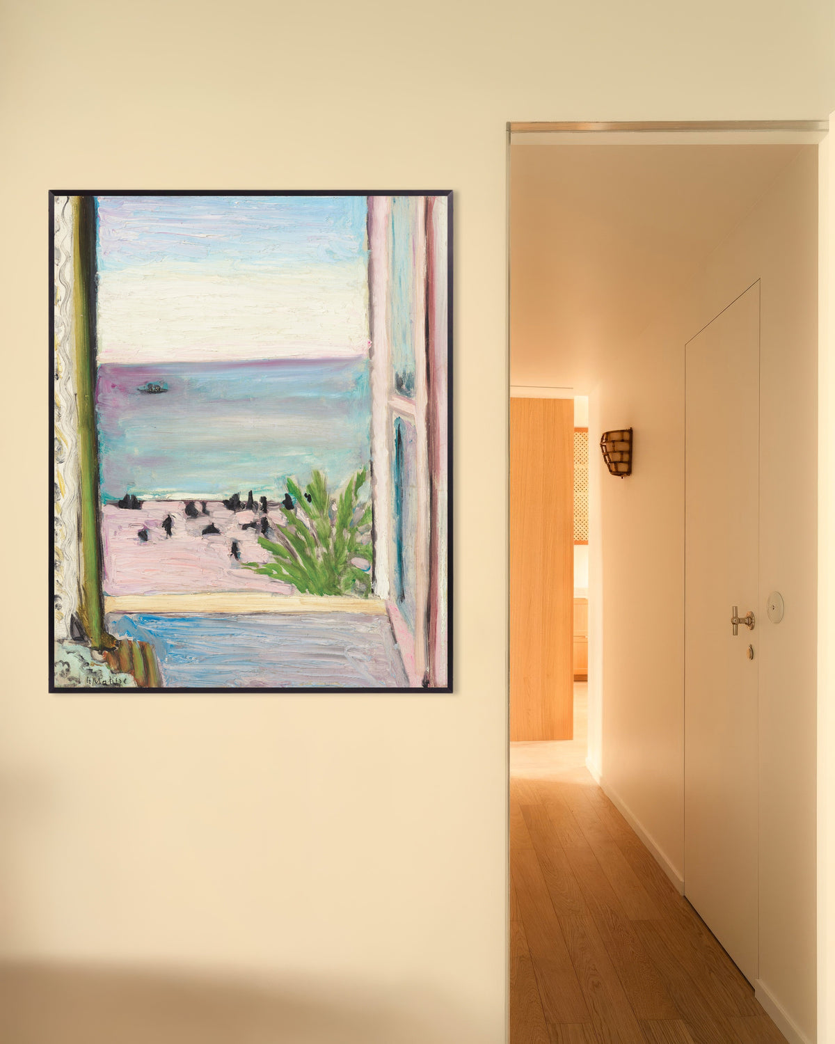 Poster von Das offene Fenster (1918) von Henri Matisse, mit Metallrahmen
