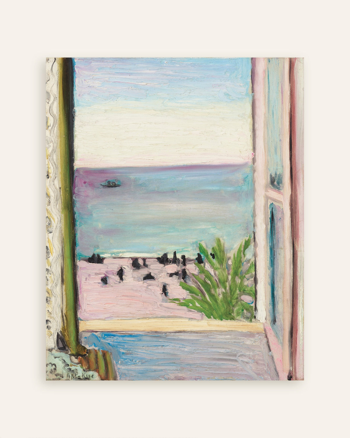 Poster von Das offene Fenster (1918) von Henri Matisse, Miniaturansicht
