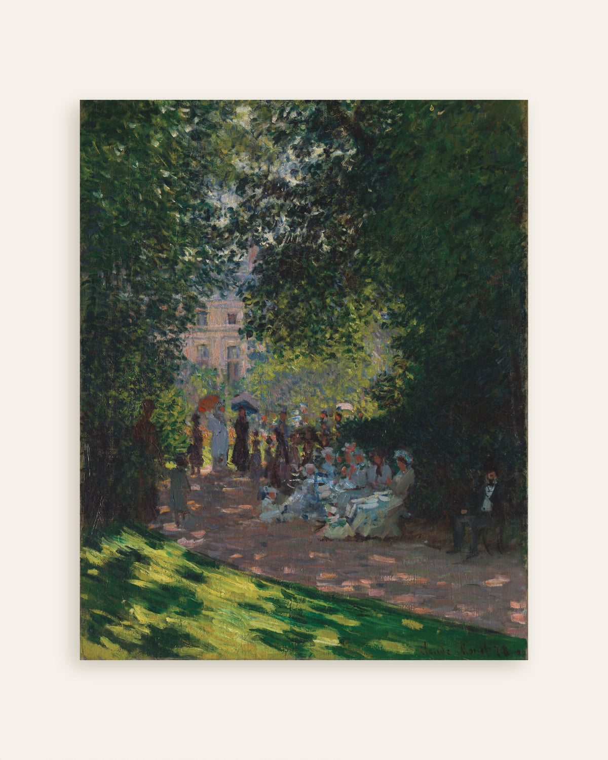 Poster Der Parc Monceau (1878) von Claude Monet, Vorschaubild