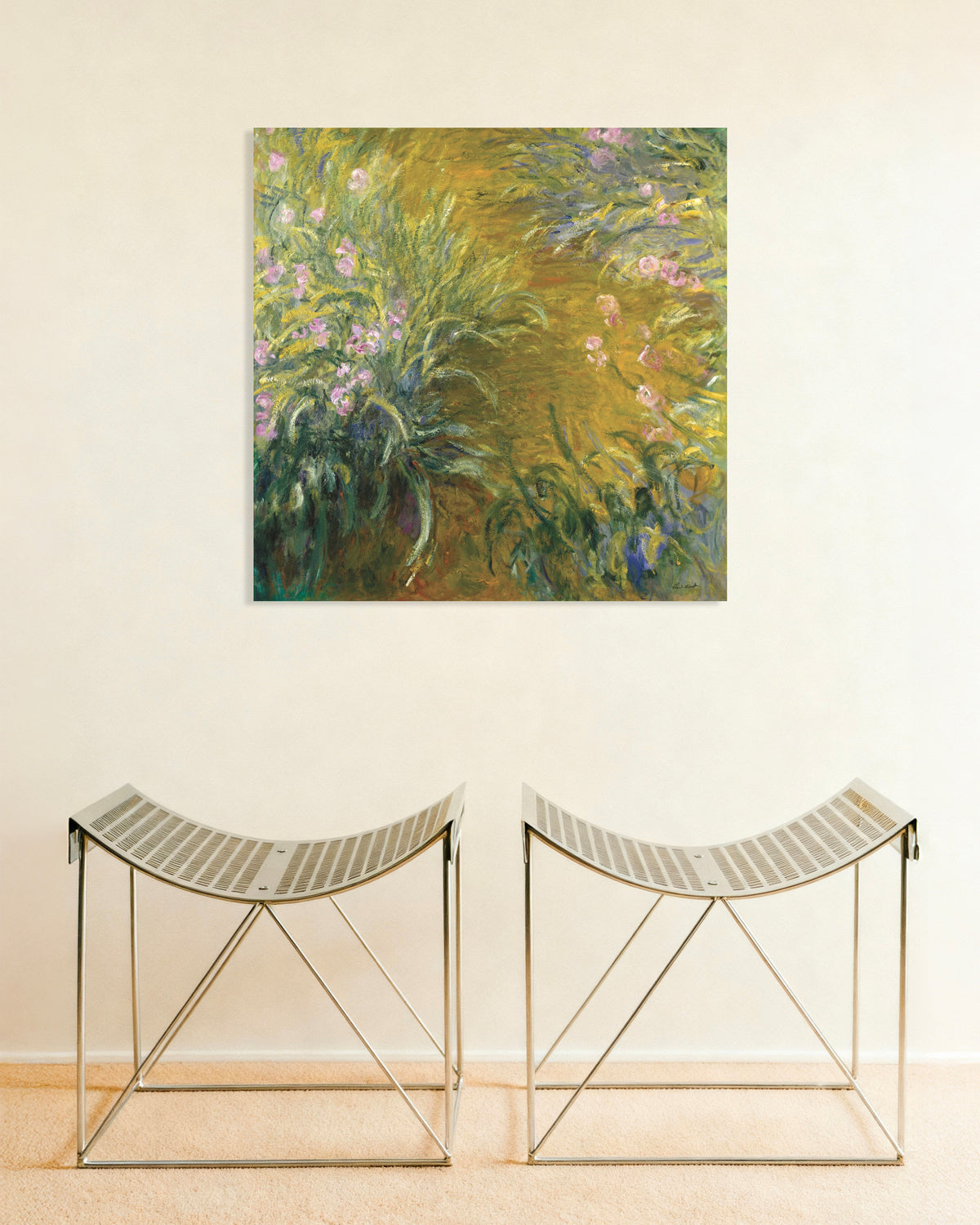 Poster Der Weg durch die Schwertlilien (1914–1917) von Claude Monet