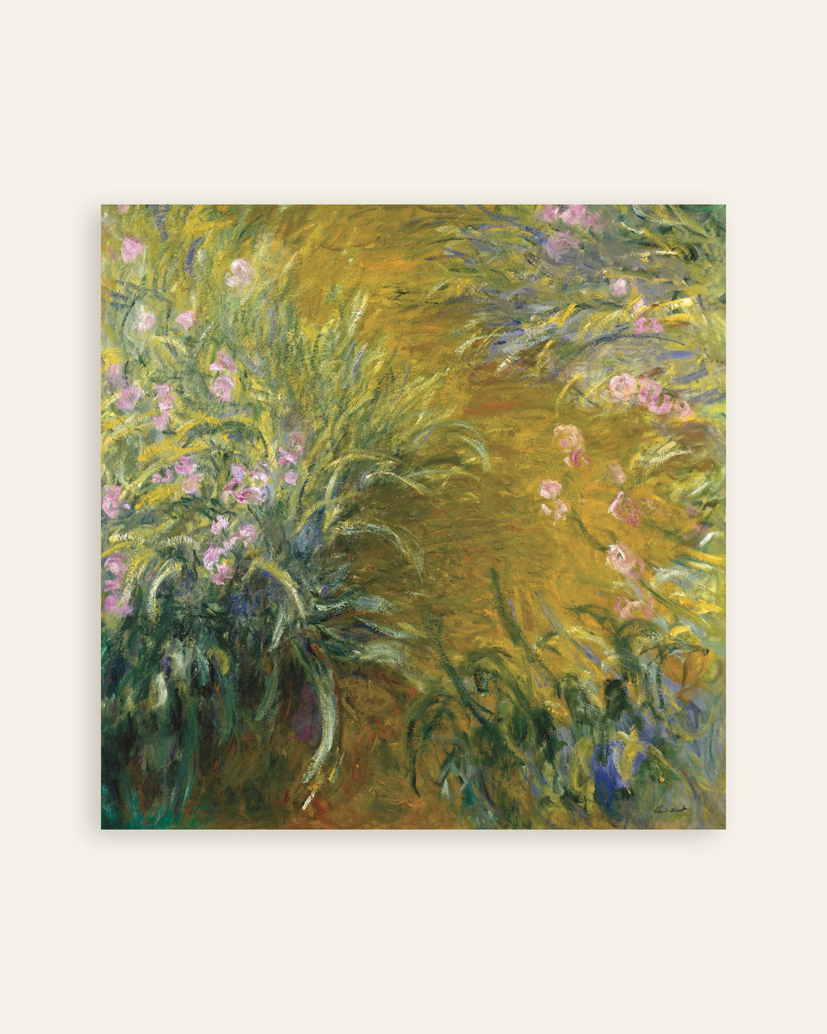Poster Der Weg durch die Schwertlilien (1914–1917) von Claude Monet, Vorschaubild