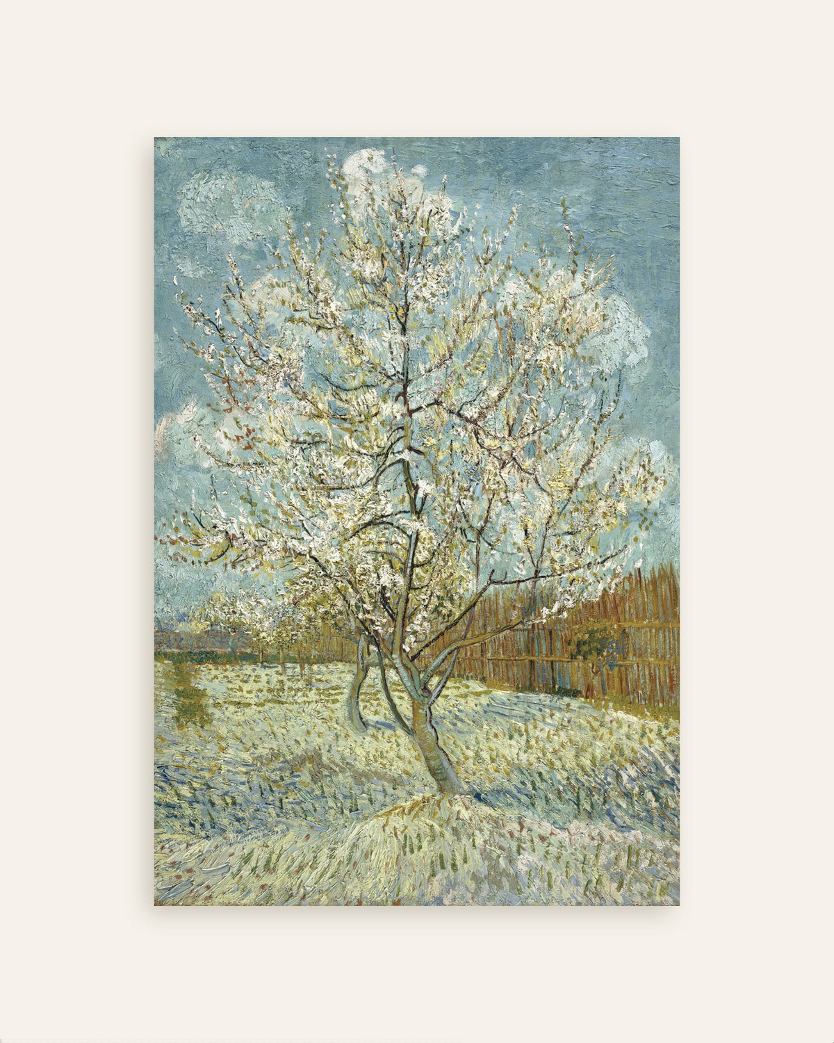 Poster Der Pfirsichbaum in Rosa (1888) von Vincent van Gogh, Miniaturansicht