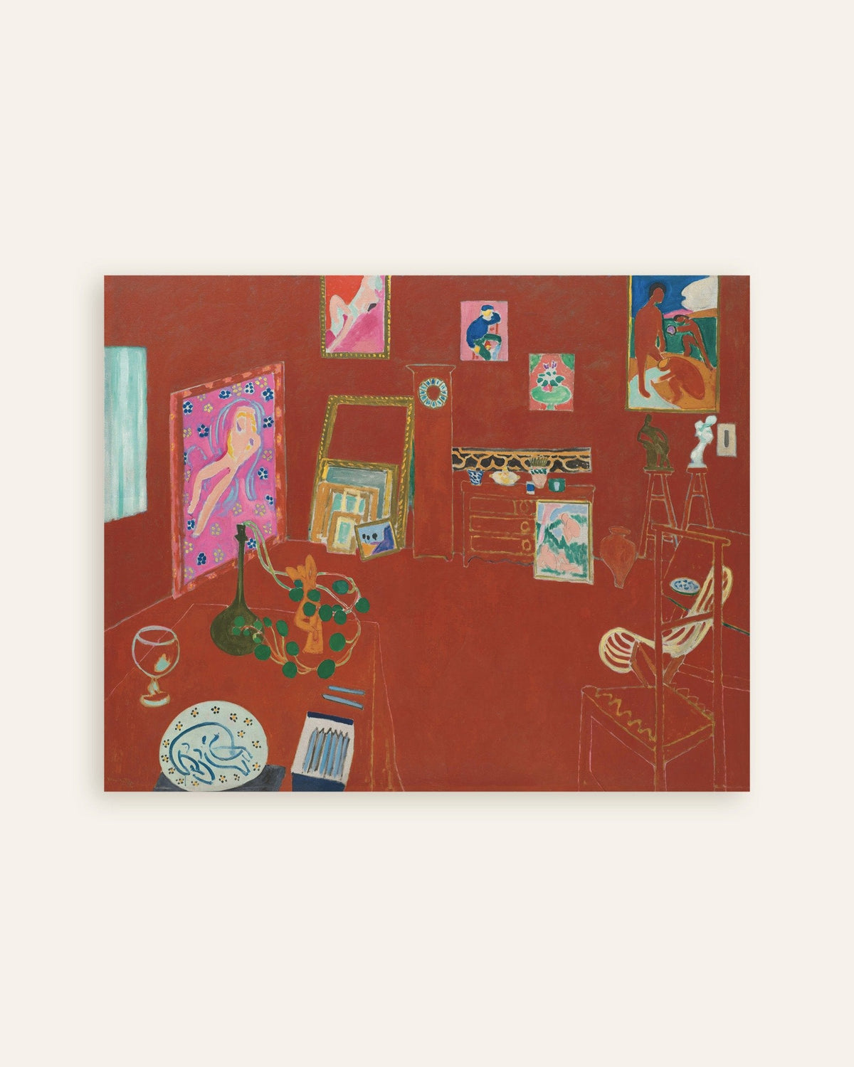 Das rote Atelier (1911) von Henri Matisse, Poster, als Miniaturansicht