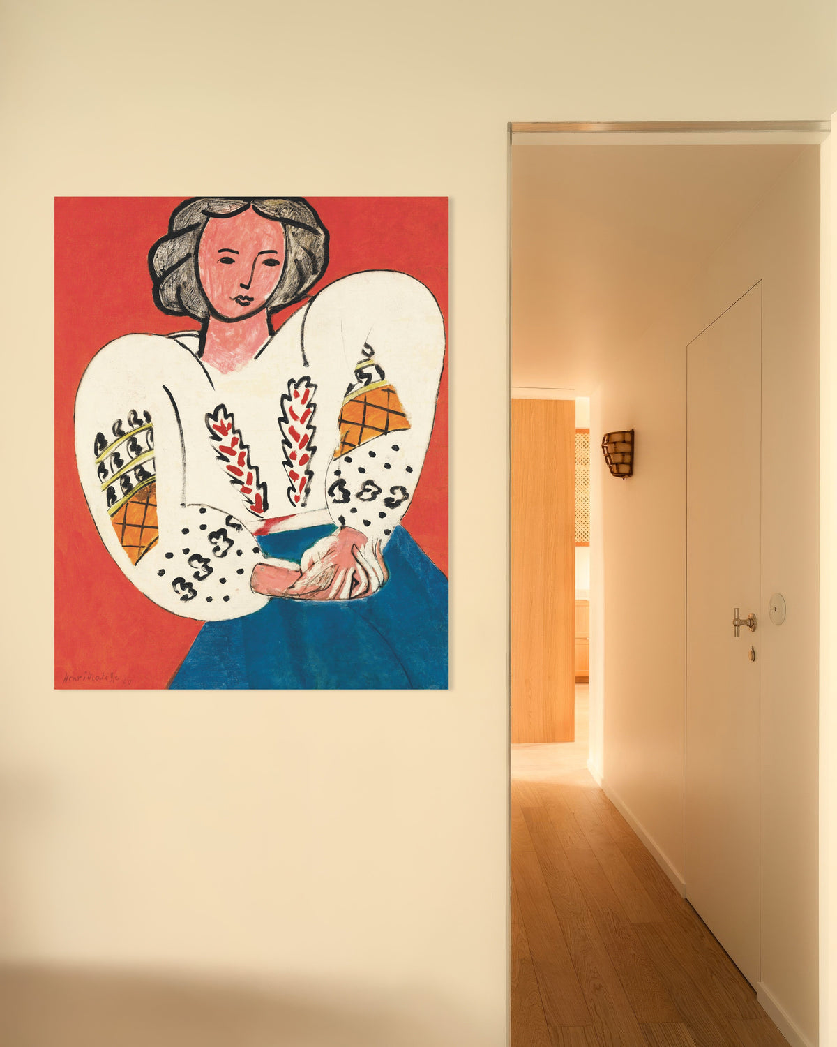 Poster mit Die rumänische Bluse (1940) von Henri Matisse