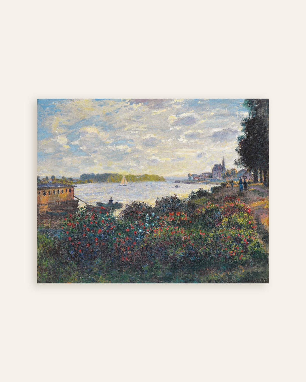 Poster Die Seine bei Argenteuil (1877) von Claude Monet, Vorschaubild