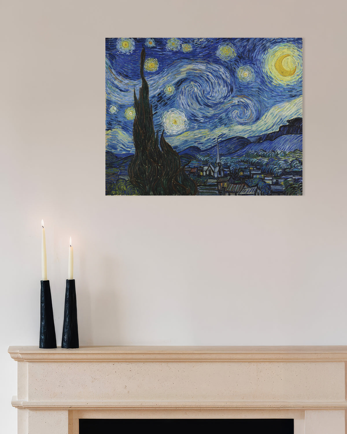 Poster „Die Sternennacht“ (1889) von Vincent van Gogh