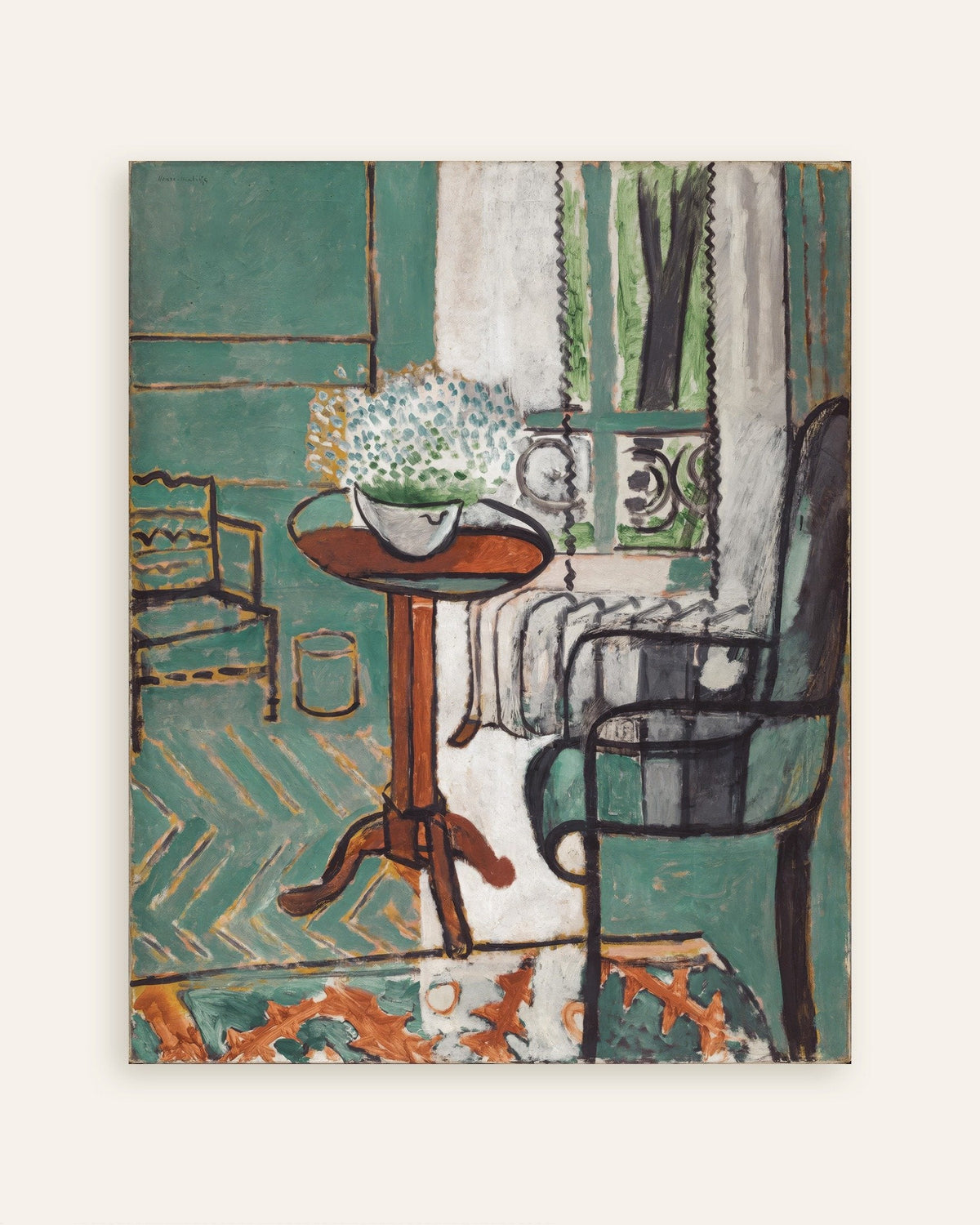 Das Fenster (Interieur mit Vergissmeinnicht) von Henri Matisse, Poster, Vorschaubild