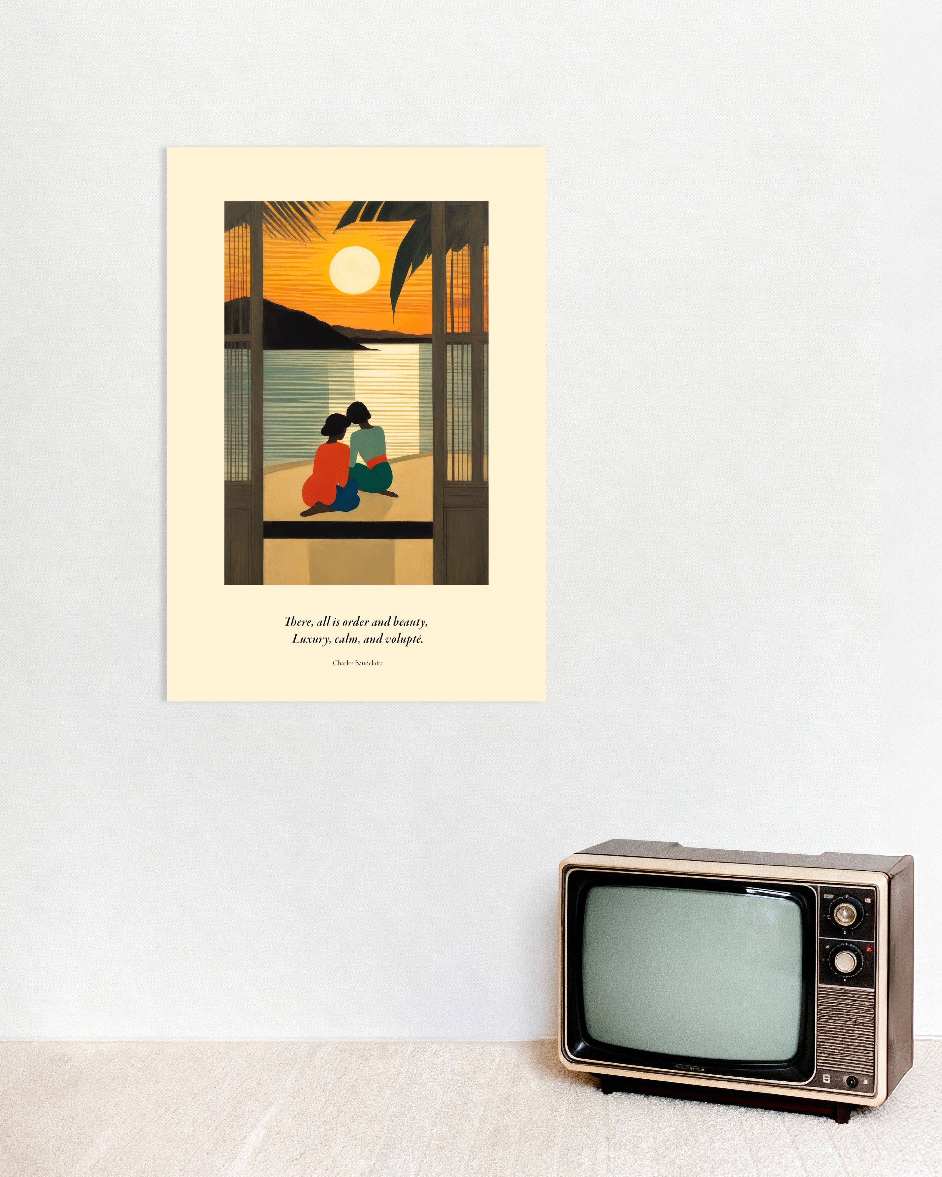 Poster of There, all is order and beauty, Baudelaire