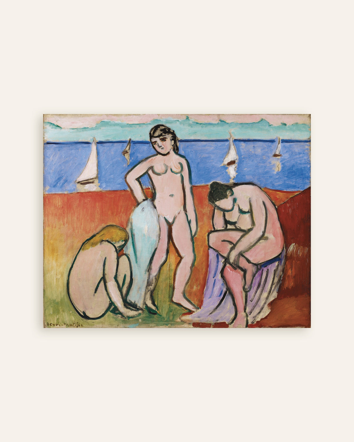 Poster Drei Badende (1907) von Henri Matisse, Vorschaubild