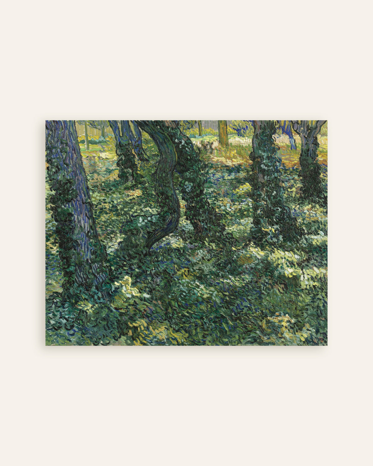 Poster von Unterholz (1887) von Vincent van Gogh, Miniaturansicht