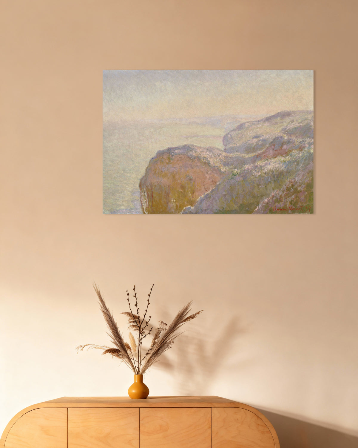 Poster Val-Saint-Nicolas bei Dieppe, Morgen (1897) von Claude Monet