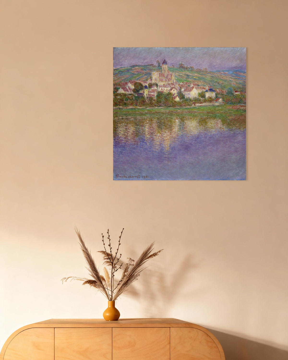 Poster Vétheuil (1901) von Claude Monet