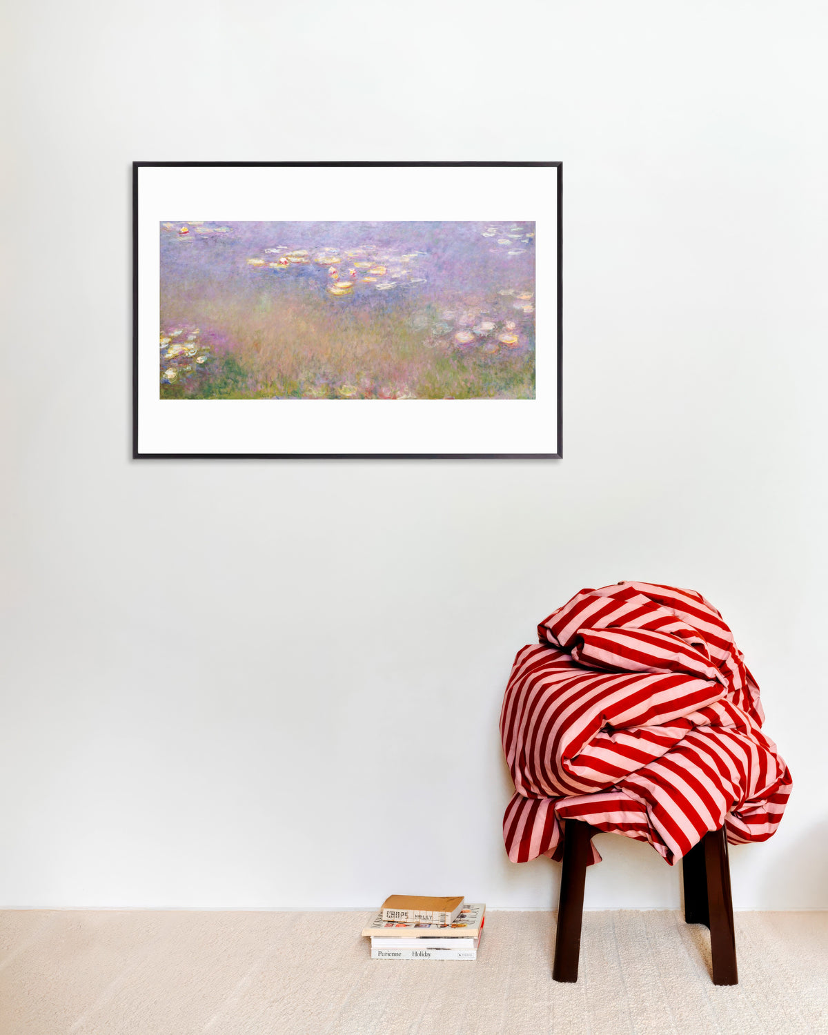 Poster Seerosen (um 1915–1926) von Claude Monet mit Metallrahmen