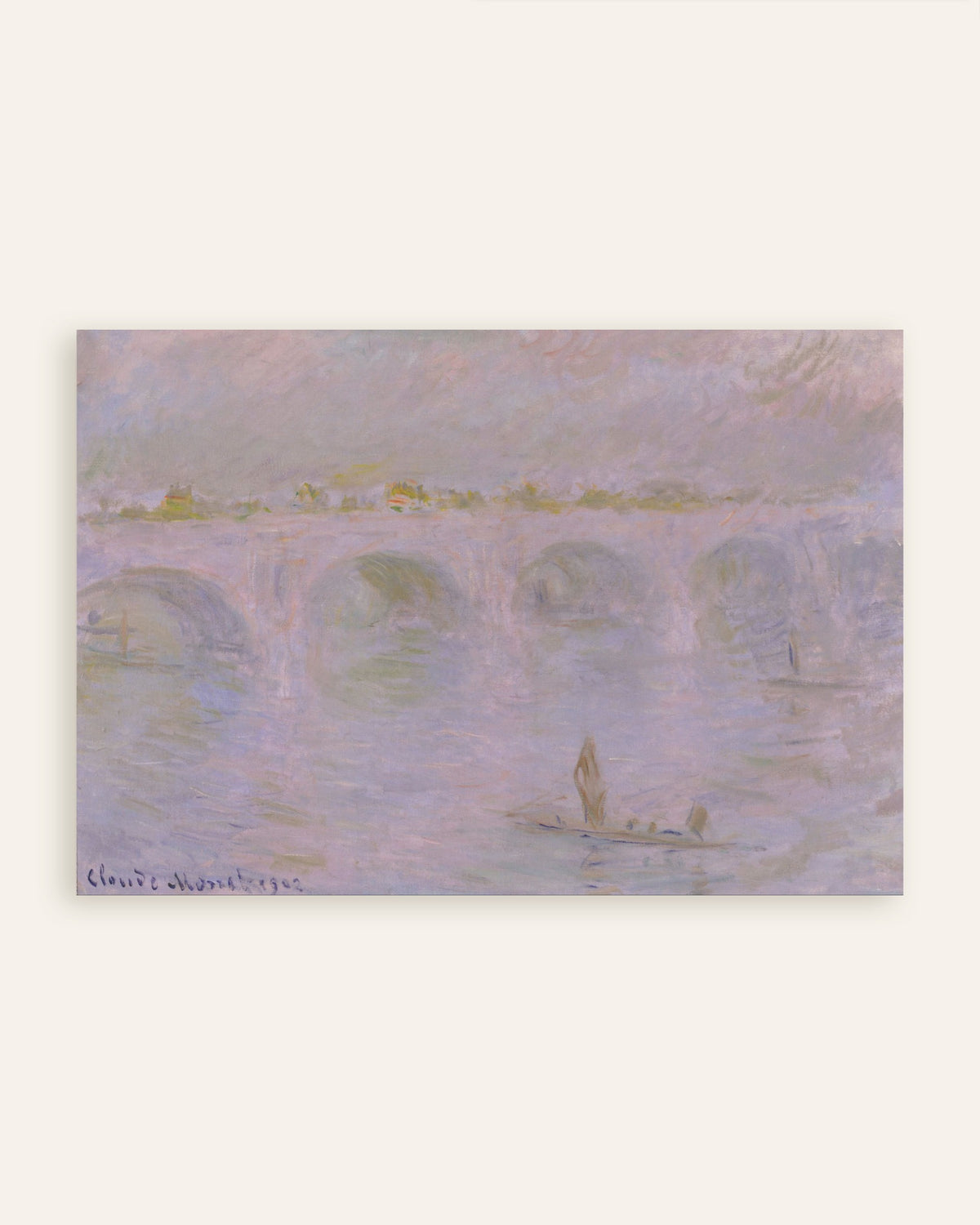 Poster Waterloo Bridge, London (1902) von Claude Monet, Vorschaubild
