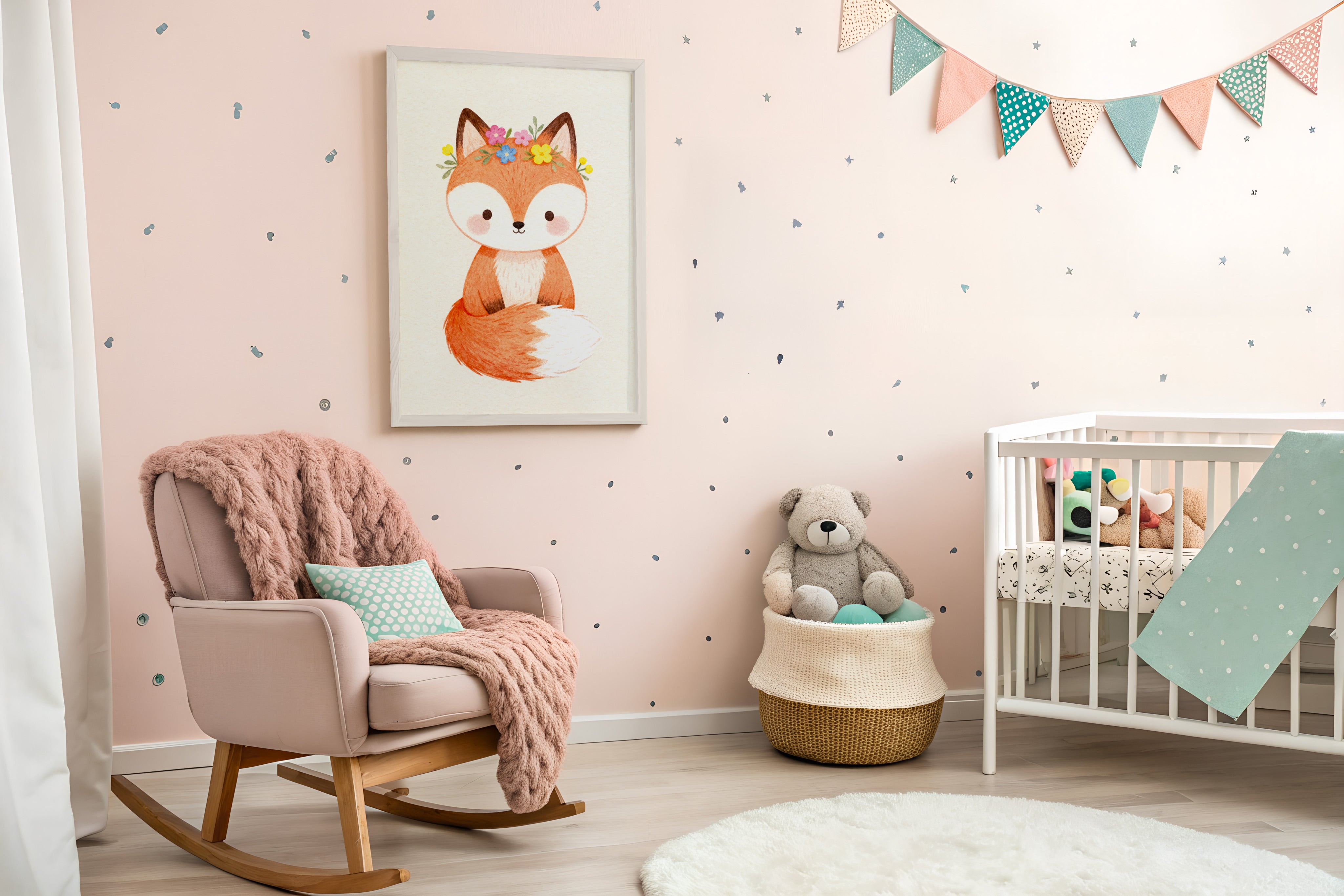 Fuchs Poster – Kinderzimmer Wanddeko